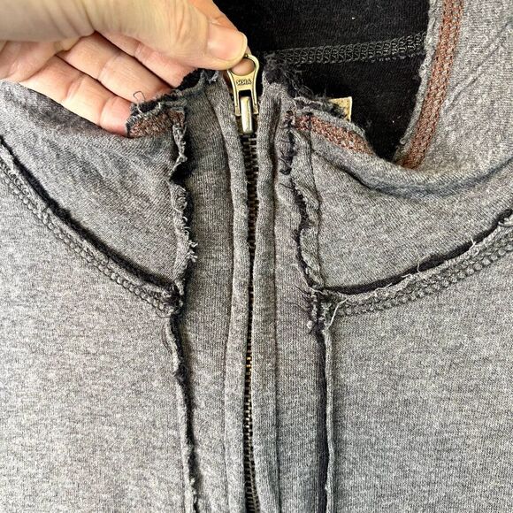 North River Raw Hem Long Sleeve 1/4 Zip Shirt Mens Size Large - Picture 4 of 11